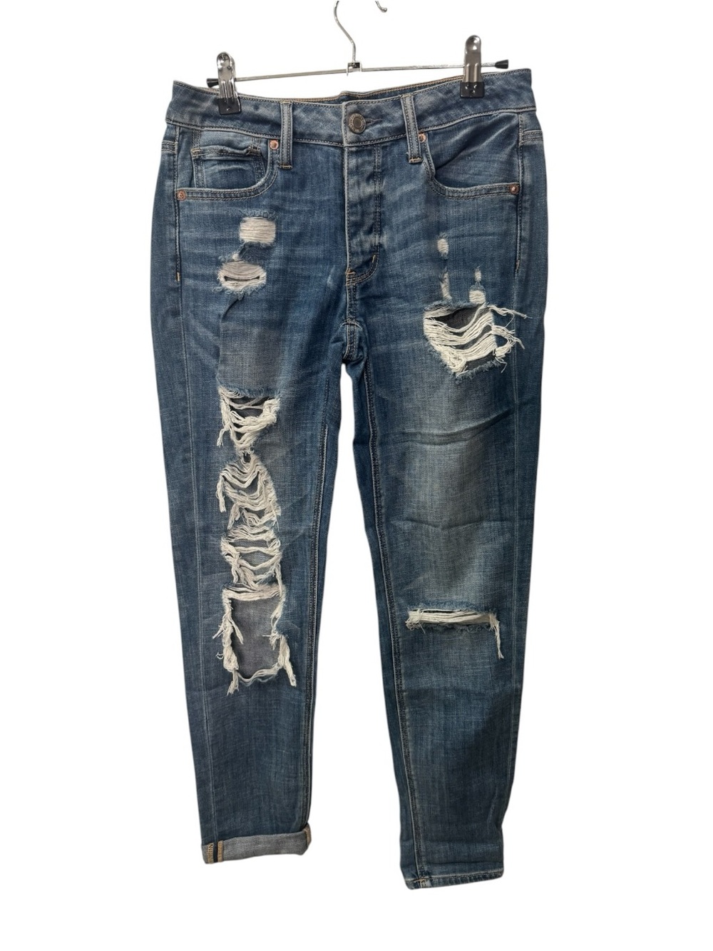 American Eagle Tomgirl distressed jeans women’s size 0 regular